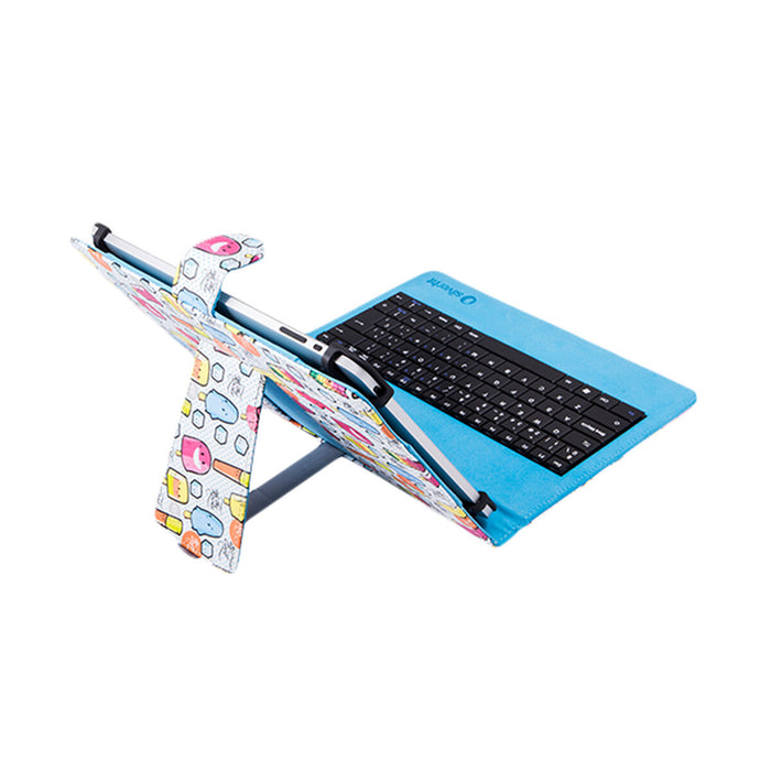 Husă pentru Tabletă Silver HT Qwerty Spaniolă 10,1"