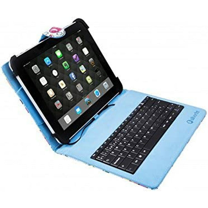 Husă pentru Tabletă Silver HT Qwerty Spaniolă 10,1"