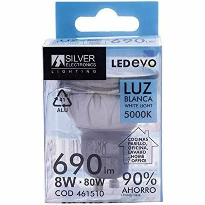 Bec LED Silver Electronics Dicroica LED EVO 8W GU10 5000K 8 W 5000K