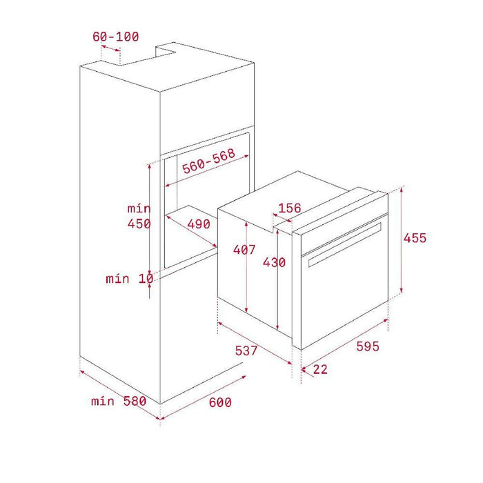 Cuptor Compact Teka HBC 535 2593 W 48 L