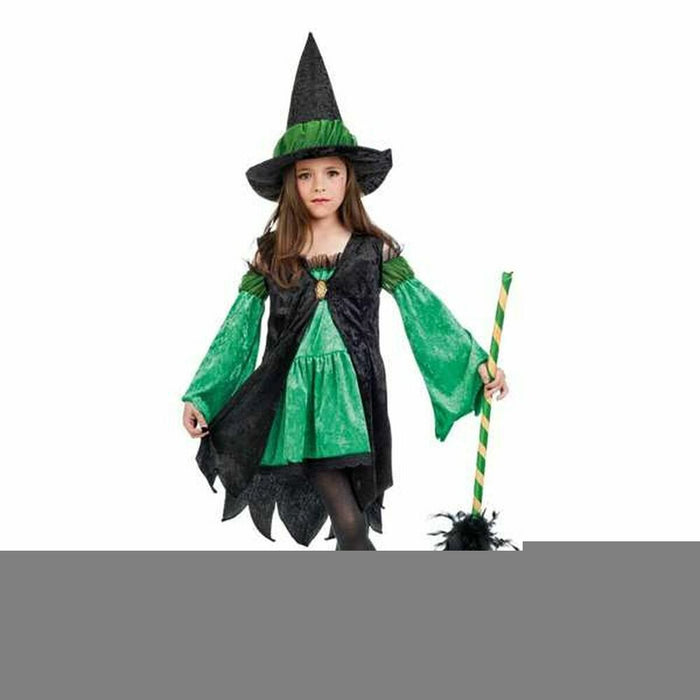 Costum Deghizare pentru Adulți Verde Smarald Vrăjitoare