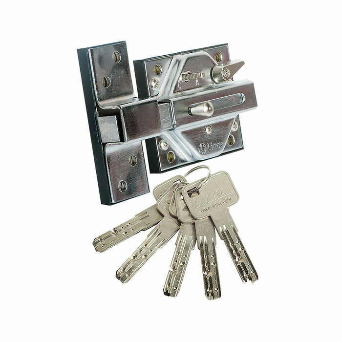 Încuietoare de siguranță Lince 7930r-97930rhl Cromat Fier