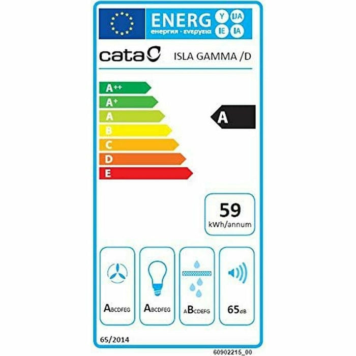 Hotă Convențională Cata 2025205 90 850 m3/h 67 dB 280W Metalizat metalic
