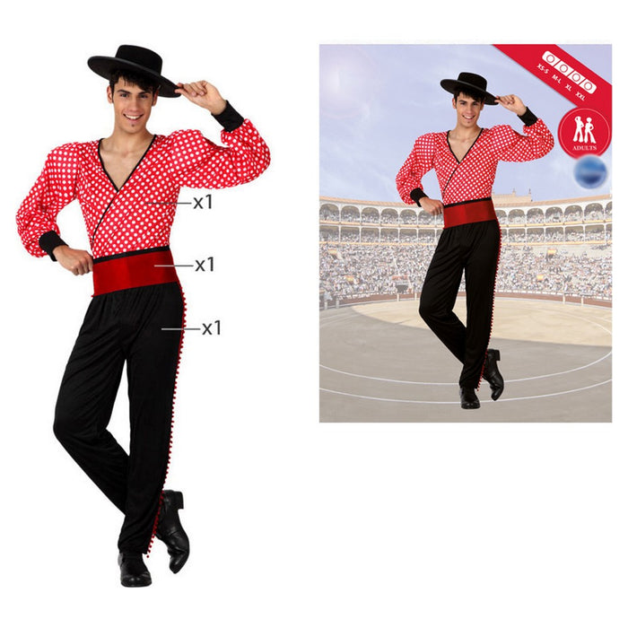 Costum Deghizare pentru Adulți 8514 Roșu (3 Piese)