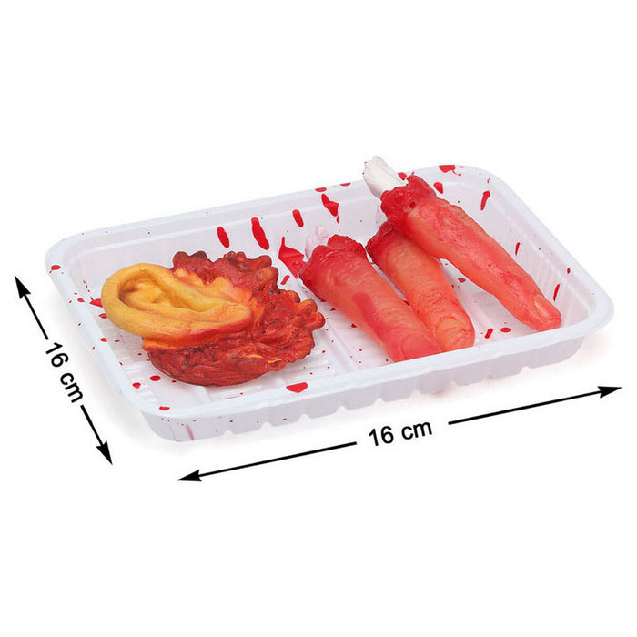 Decorațiune pentru Halloween Urechi Degete Roșu 18 x 13 cm (1 Piese)