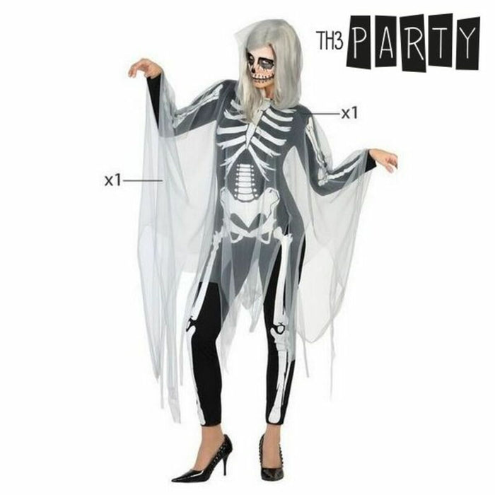 Costum Deghizare pentru Adulți Th3 Party Negru Schelet (2 Unități)
