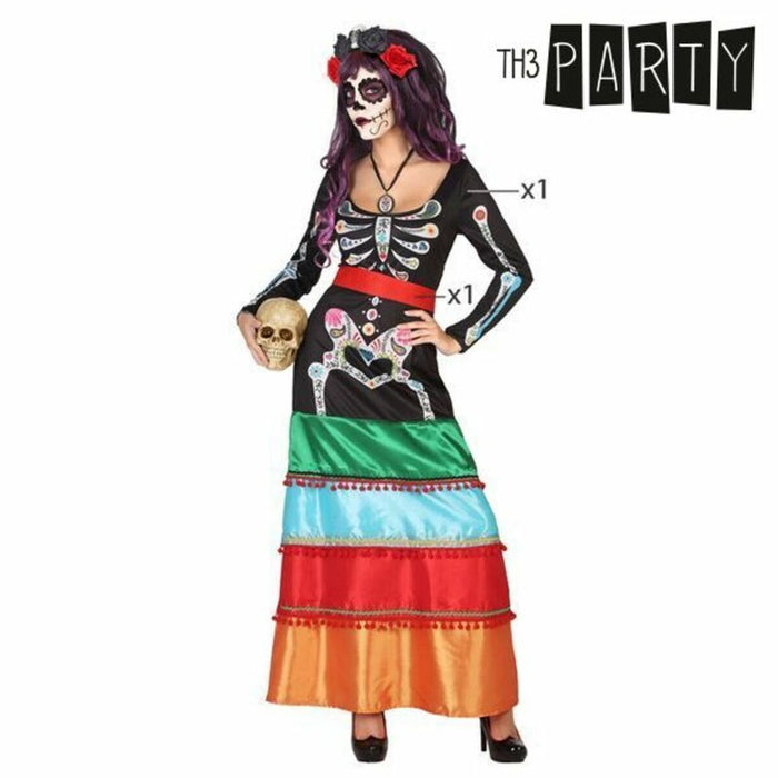 Costum Deghizare pentru Adulți Th3 Party Multicolor Schelet