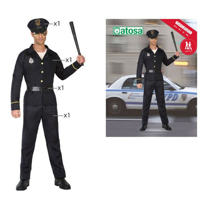 Costum Deghizare pentru Adulți DISFRAZ POLICIA  XL XL Polițist Bărbat