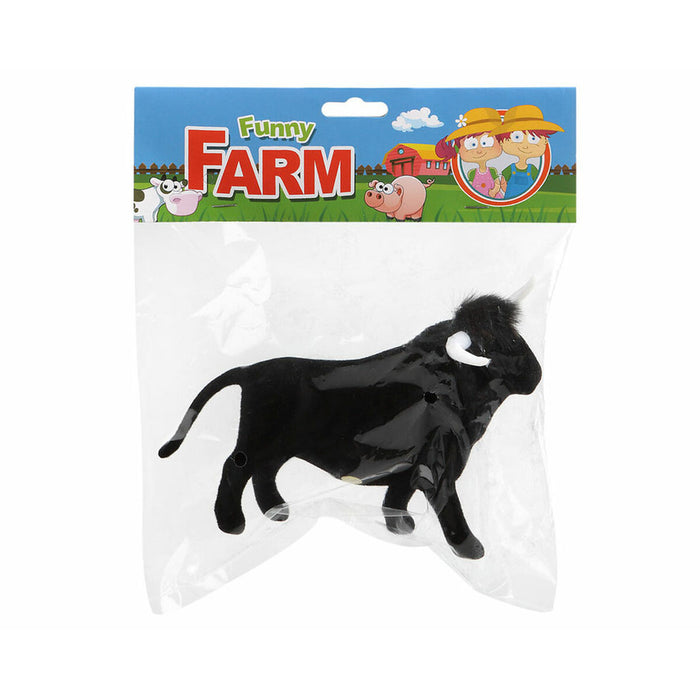 Taur Funny Farm Negru 16 x 11 cm