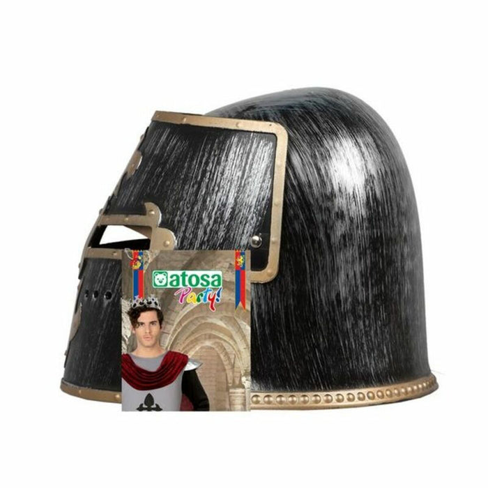 Cască medievală Argintiu Auriu*
