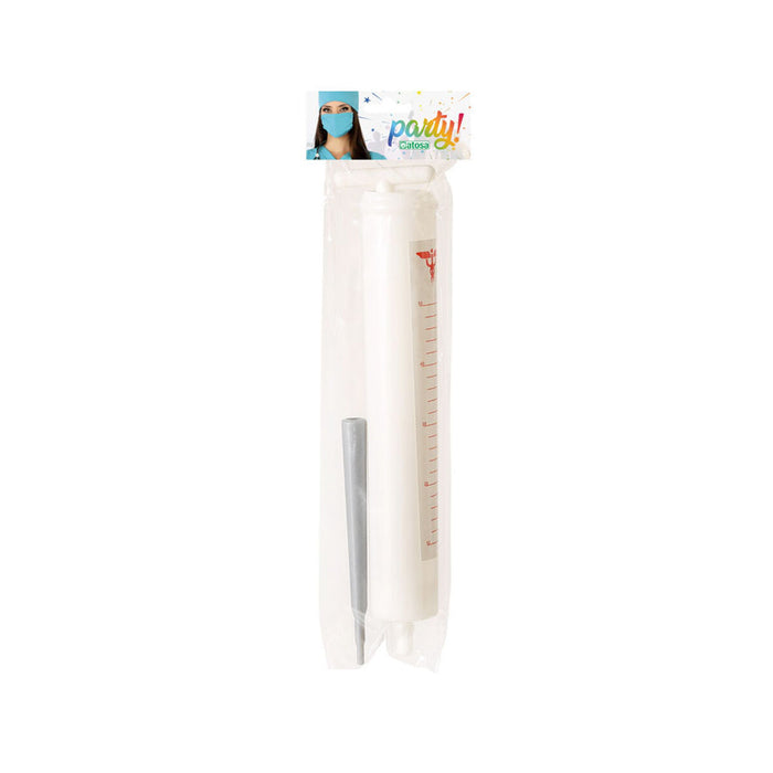 Accesorii pentru Costumație 80 cm Gigant Seringă Alb