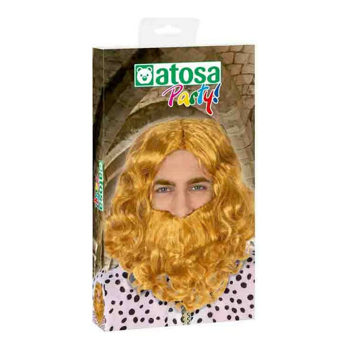 Perucă cu barbă C/C. PELUCA RUBIA 50163 Rege Mag Blond