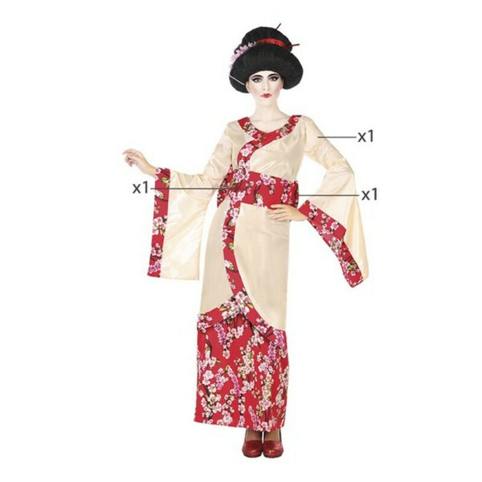 Costum Deghizare pentru Adulți Roz (2 pcs) Gheișă