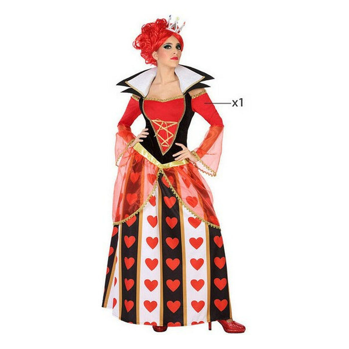 Costum Deghizare pentru Adulți Regina Inimilor Multicolor Fantezie