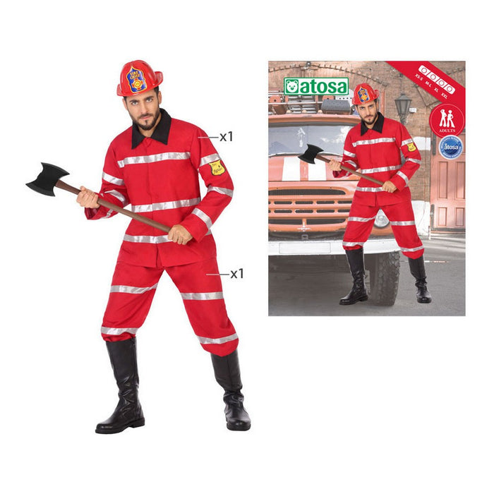 Costum Deghizare pentru Adulți DISFRAZ BOMBERO XS-S Shine Inline Pompier XS/S