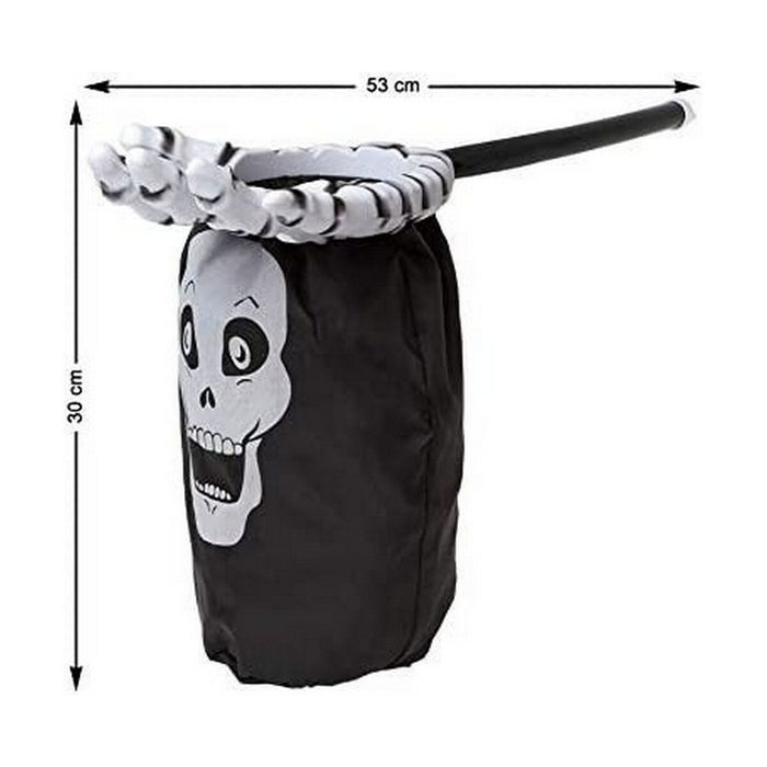 Făraș Trick or Treat Negru 53 x 30 cm Craniu