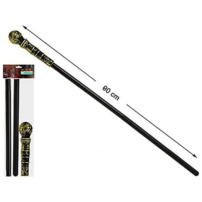 Baston 80 cm Negru Plastic