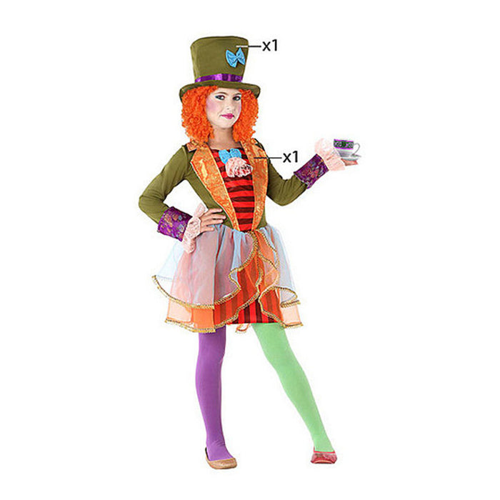Costum Deghizare pentru Copii Modistă nebună (2 Pcs)