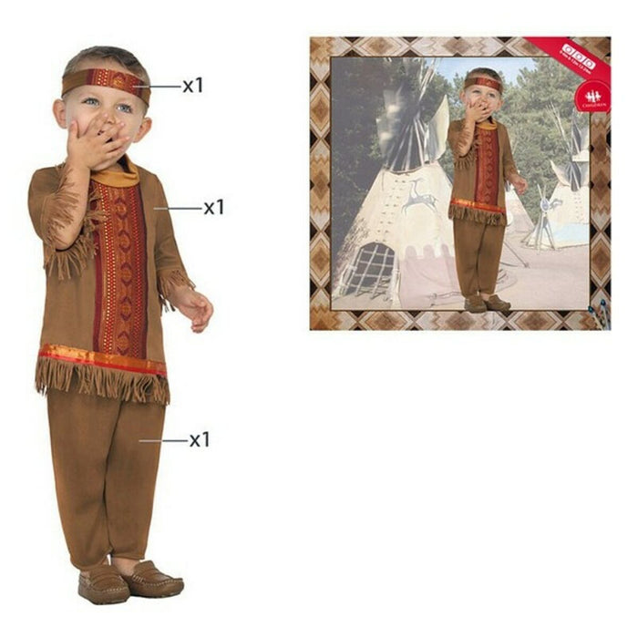 Costum Deghizare pentru Bebeluși 113220 Indian american