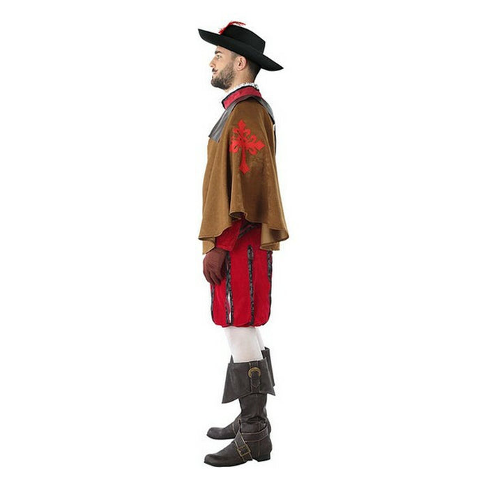 Costum Deghizare pentru Adulți 113817 Roșu (3 pcs) Mușchetar