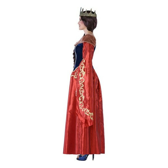 Costum Deghizare pentru Adulți 113916 Roșu Bleumarin Regină Medievală