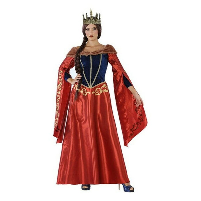 Costum Deghizare pentru Adulți 113916 Roșu Bleumarin Regină Medievală