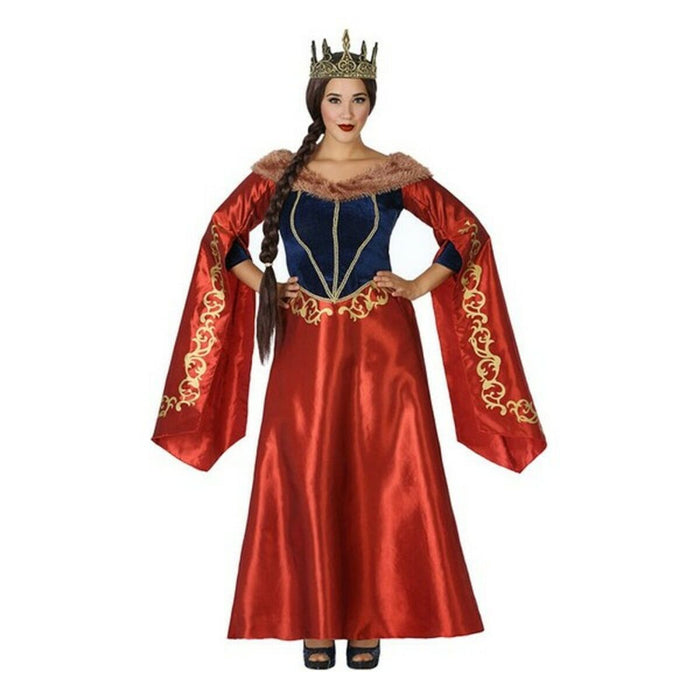 Costum Deghizare pentru Adulți 113916 Roșu Bleumarin Regină Medievală