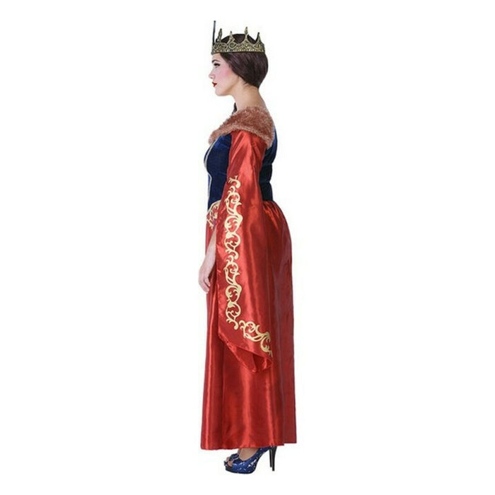 Costum Deghizare pentru Adulți 113916 Roșu Bleumarin Regină Medievală