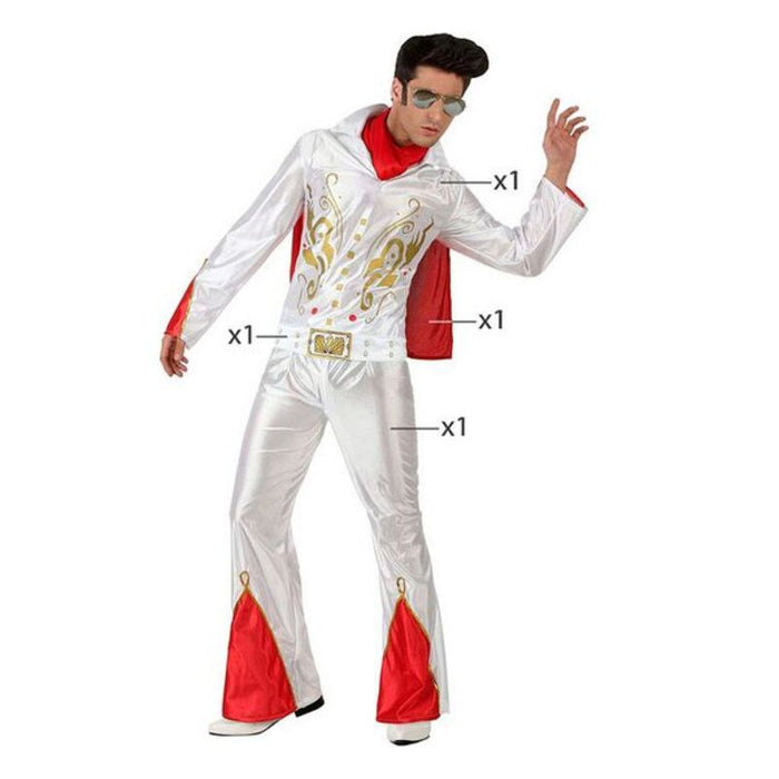 Costum Deghizare pentru Adulți Cântăreț / Cântăreață Rock 4 pcs