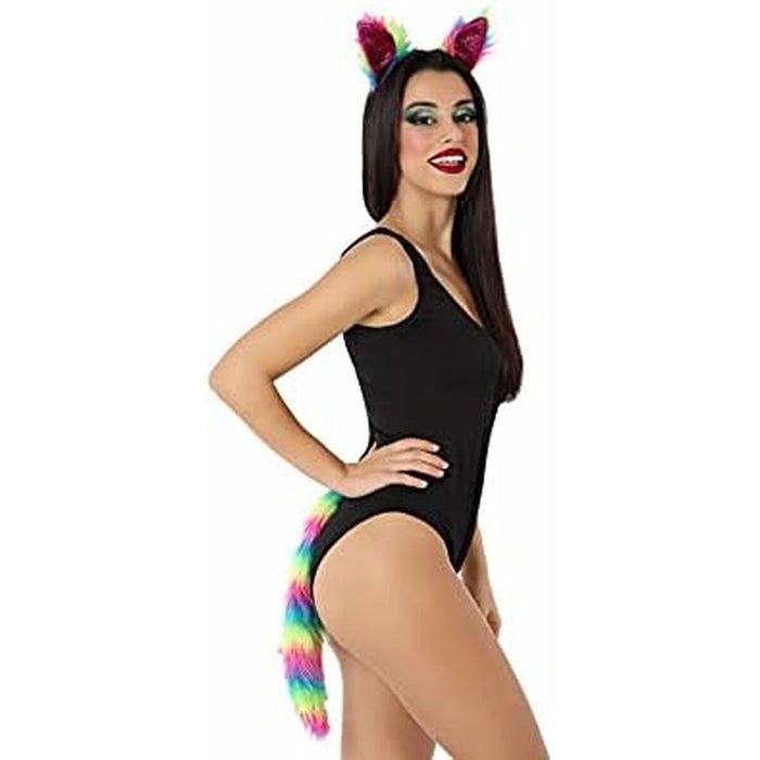 Costum Deghizare pentru Adulți Multicolor 2 Piese Pisicuță