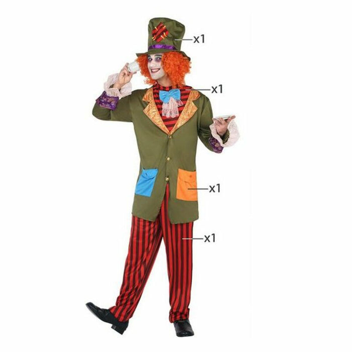 Costum Deghizare pentru Adulți Pălărier nebun (3 Pcs)
