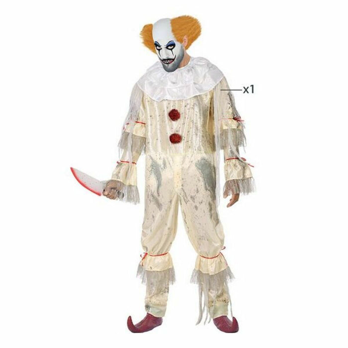 Costum Deghizare pentru Adulți Clovn Sângeros Alb (1 pcs)