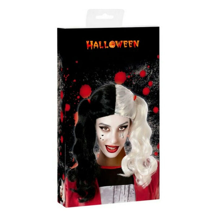 Perucă pentru Halloween Arlechin Alb