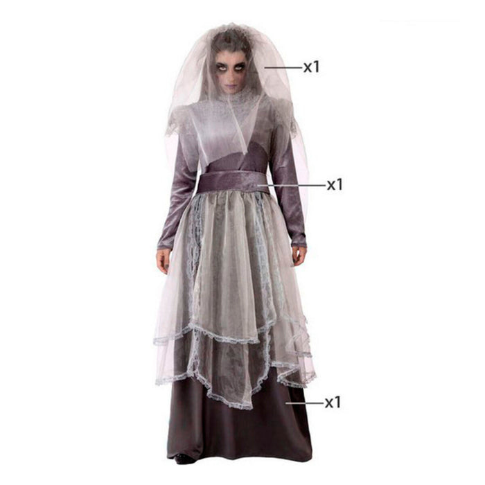 Costum Deghizare pentru Adulți Gri Zombies