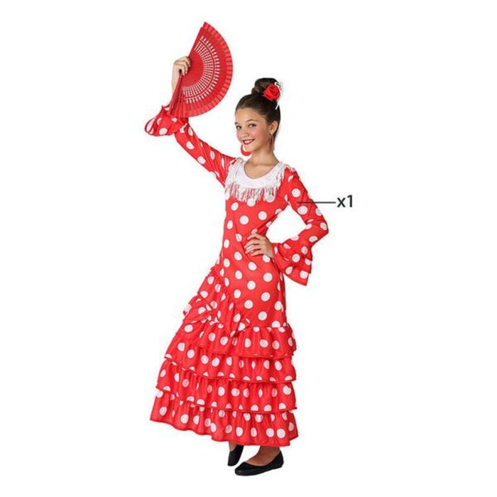 Costum Deghizare pentru Copii Sevillană Roșu