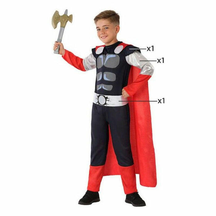 Costum Deghizare pentru Copii Thor Multicolor Supererou