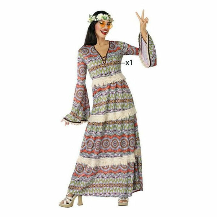 Costum Deghizare pentru Adulți Hippie Multicolor (1 Unități)
