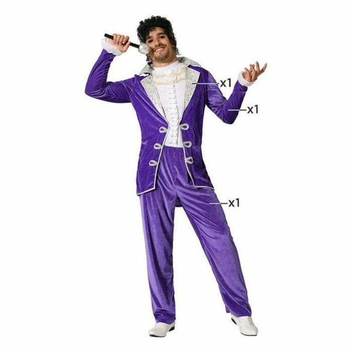 Costum Deghizare pentru Adulți Mov Vedetă Rock