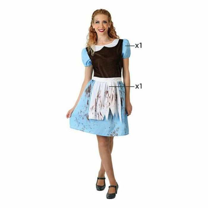 Costum Deghizare pentru Adulți Alice Halloween Tânără Slujitoare