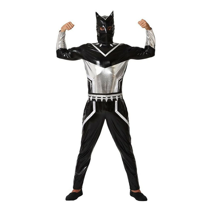 Costum Deghizare pentru Adulți Black Panther Supererou Negru