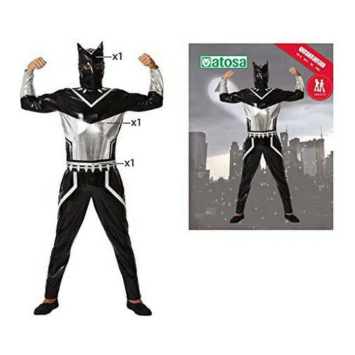 Costum Deghizare pentru Adulți Black Panther Supererou Negru