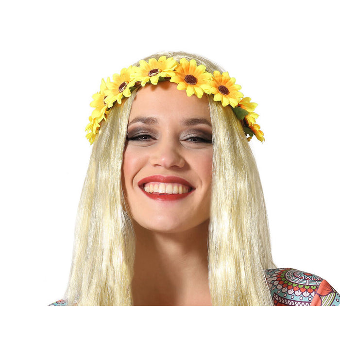 Diademă Květiny Galben Anii 60