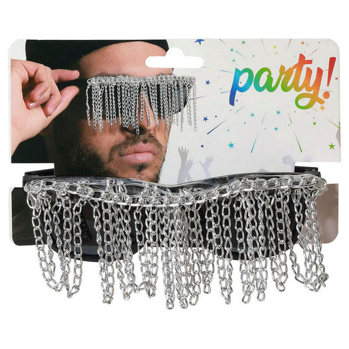 Ochelari Lanț Negru/Argintiu Accesorii pentru Costumație