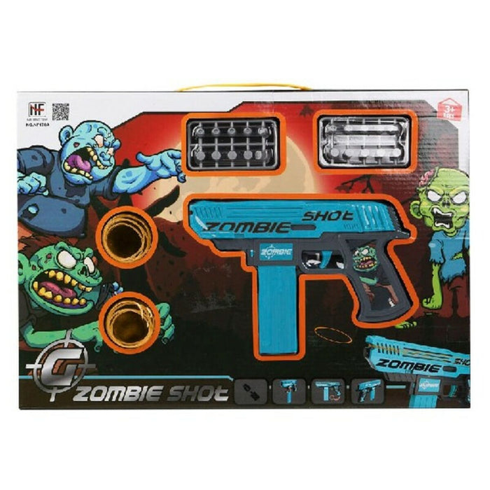 Playset Zombie Shot Pistol cu Săgeți Albastru 43 x 30 cm (43 x 30 cm)