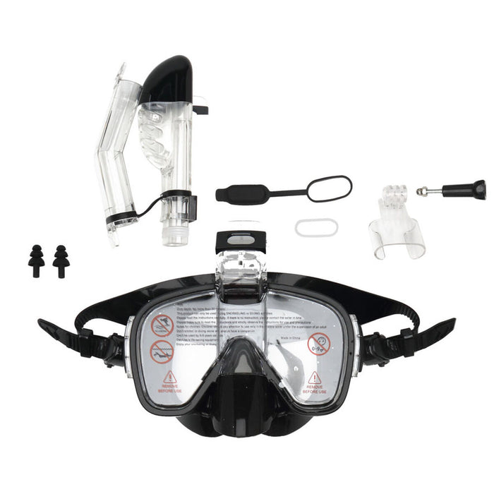 Ochelari de Snorkel Negru Silicon Adulți