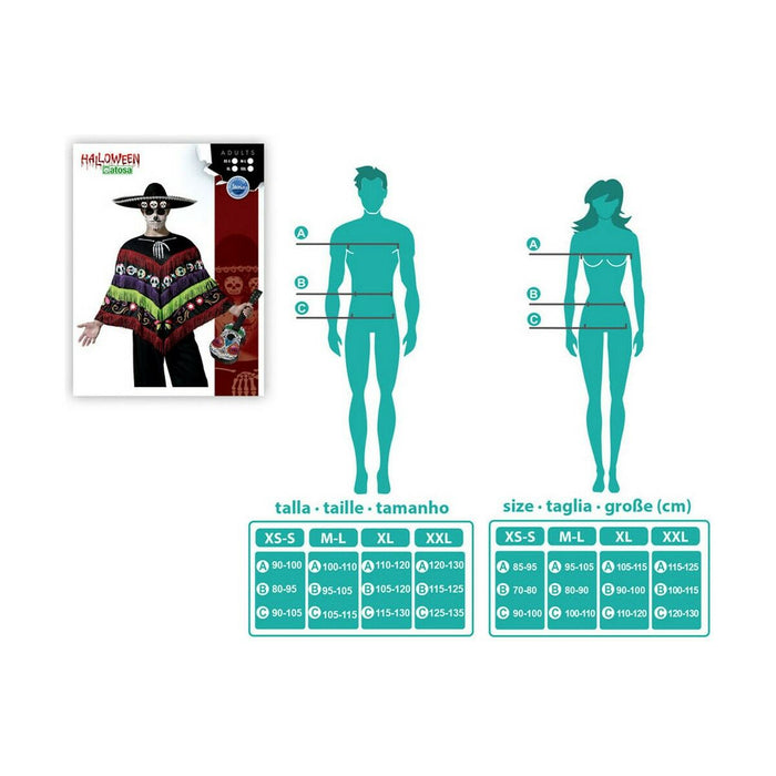 Costum Costum Deghizare pentru Adulți Mexico City Negru Mărime unică