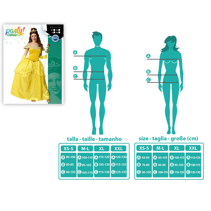 Costum Deghizare pentru Adulți Prințesă Auriu*