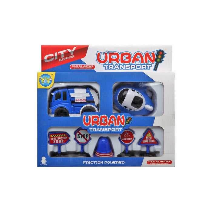 Set de Jucării cu Vehicule Police
