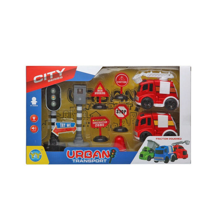 Set de Jucării cu Vehicule City Series Fire