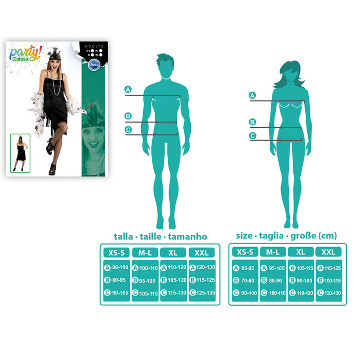 Costum Charleston Negru XXL